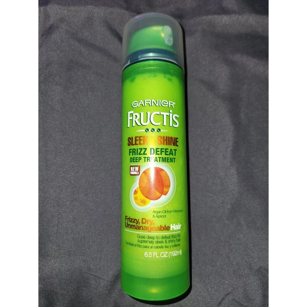 NEW~Garnier Fructis Sleek & Shine‎ Frizz Defeat Deep Treatment 6.5 oz~RARE